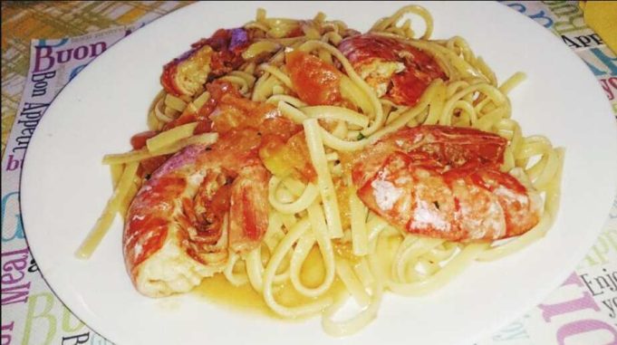 Lobster roll pasta